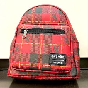 Harry Potter x Loungefly Gryffindor plaid mini backpack